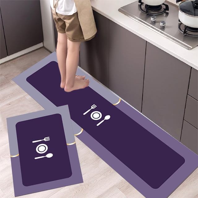 TopLLC Kitchen Accessories,Home And Kitchen,Kitchen Tools, Kitchen Mat Set Seaweed Mud Cushion Carpet Comfortable Standing Desk Mat For Office Laundry Room Watertight And Ergonomic Kitchen cushion