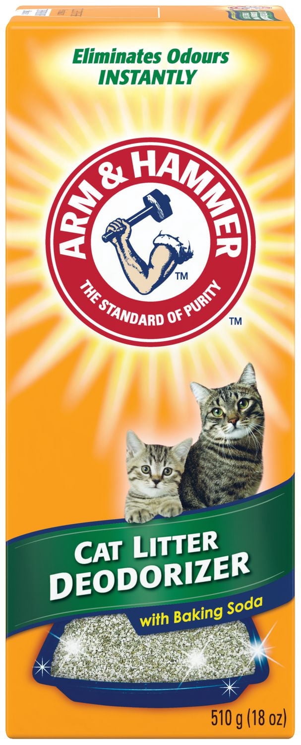 Arm & Hammer Cat Litter Deodorizer with Baking Soda, Moisture-Activated Scent, Works with Any Litter, 500g