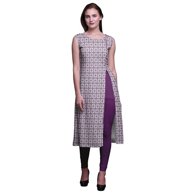 Bimba Kurta Imprimée Tenue d'Été Kurti pour Dames Tunique Droite Hauts Femmes