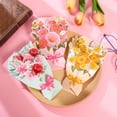 thumbnail image 3 of Bouquet Greeting Card Flower Modeling Birthday Gift Decoration Card Stereo Creative Blessing Card Color Envelope, 3 of 3