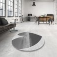 thumbnail image 4 of Ahgly Tapis d'Intérieur Lavable en Machine Carré Gris Cendré Transitionnel, 4 Pieds Carré, 4 of 7