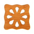 thumbnail image 1 of XZNGL Bamboo Wood Hollowed Wooden Cup Mat Cartoon Table Mat Pot Mat Bowl Mat, 1 of 9