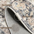 thumbnail image 2 of Exenoray Washable Bohemian Rug, Non-Slip Low Pile Printed Carpet, Faux Cashmere Surface, Vintage Blue 5*7, 2 of 7
