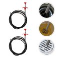thumbnail image 4 of KAKOWELY 2Pcs Drain Remover Cleaning Tool Multifunction Drain Bendable Pipe Dredging Tool,98.43"X0.39"X0.39", 4 of 5