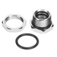 thumbnail image 2 of Pass Through Fitting, Multipurpose Stable Portable Metal Water Cooling Fittings Multifunctional G1/4 OD 14mm  for Metal Tubes for PETG Tubes, 2 of 8