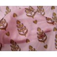 thumbnail image 4 of oneOone Silk Tabby Fabric Leaves & Paisley Block Print Fabric BTY 42 Inch Wide, 4 of 4