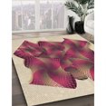 thumbnail image 3 of Ahgly Company Tapis Rectangulaire Lavable en Machine Intérieur Transitionnel Rouge Bordeaux Vif, 5 Pieds x 7 Pieds, 3 of 7