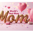 thumbnail image 4 of Glittery World's Best Mom Banner with Heart and Rope Elements Valentine's Day Party Decorations Backdrop Background Photography Props Family Gatherings Mom Appreciation Events, 4 of 4