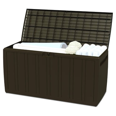 Ram Quality Products Coffre de Terrasse de Rangement pour Patio Extérieur de Cour Arrière de 71 Gallons