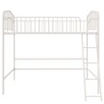 thumbnail image 3 of Novogratz Bushwick Metal Twin Loft Bed, Off White, 3 of 8