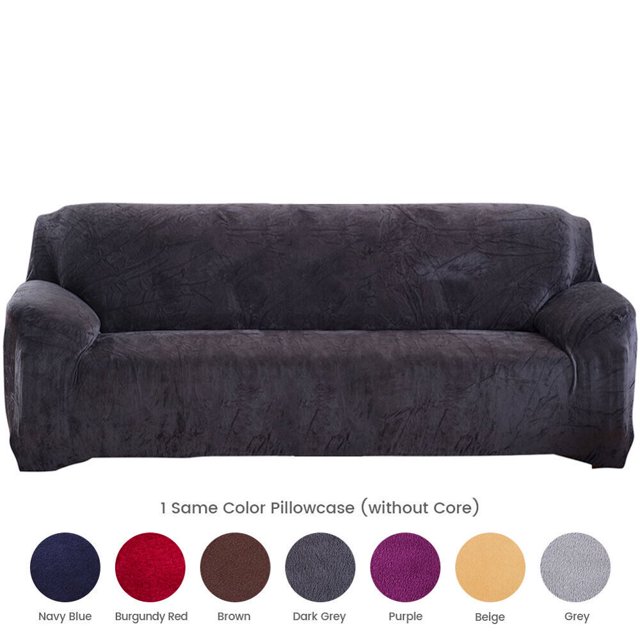 Housse de Canapé Extensible en Velours Épais pour 1/2/3/4 Places