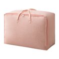 thumbnail image 1 of Pompotops Large Capacity Clothes Storage Bag Organizer With Reinforced Handle Thick Fabric For Comforters, Blankets, Bedding, Foldable With Sturdy Zipper, Clear Window Clearance, 1 of 3