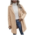 thumbnail image 1 of CEHVOM Manteau Décontracté à Manches Longues pour Femmes, Mode Ample avec Boutons, Liquidation, 1 of 8
