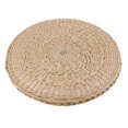 thumbnail image 2 of Tatami Cushion Seat Mat Handmade Round Natural Straw Weaved Pillow Floor Window, 2 of 7