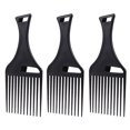thumbnail image 1 of 3pcs Smooth Hair Pick Comb Wide Hair Pick Comb Afro Hair Comb Barber Comb, 1 of 8