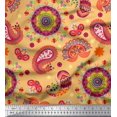 thumbnail image 1 of Soimoi Rayon Fabric Mandala & Paisley Ethnic Print Fabric by Yard 56 Inch Wide, 1 of 3