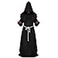 thumbnail image 3 of LHJ Robe de Moine Robe de Prêtre Costume de Cosplay d'Halloween Cape, 3 of 4
