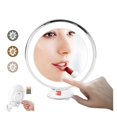 thumbnail image 2 of Touch Screen Makeup Mirror 10X Magnifying Flexible Mirror Brightness Adjustable Rechargeable 3lights LED Light Vanity Mirrors ,Widely Use, 2 of 7