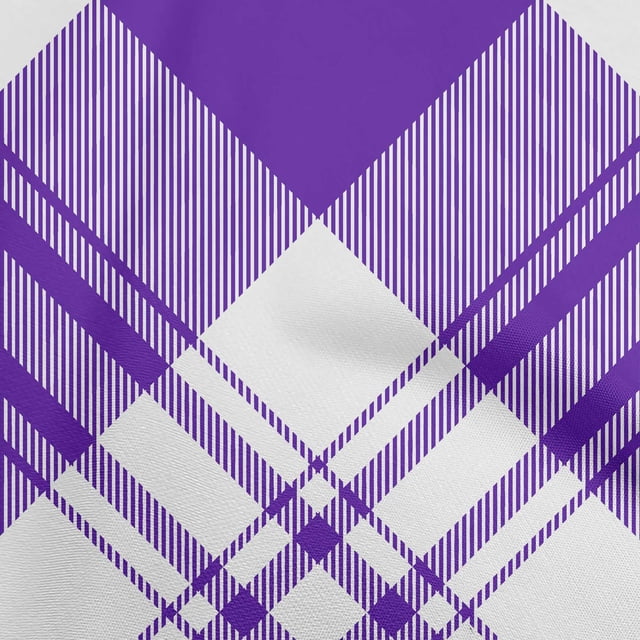oneOone Rayon Purple Fabric Tartan Craft Projects Decor Fabric Printed By The Yard 56 Inch Wide