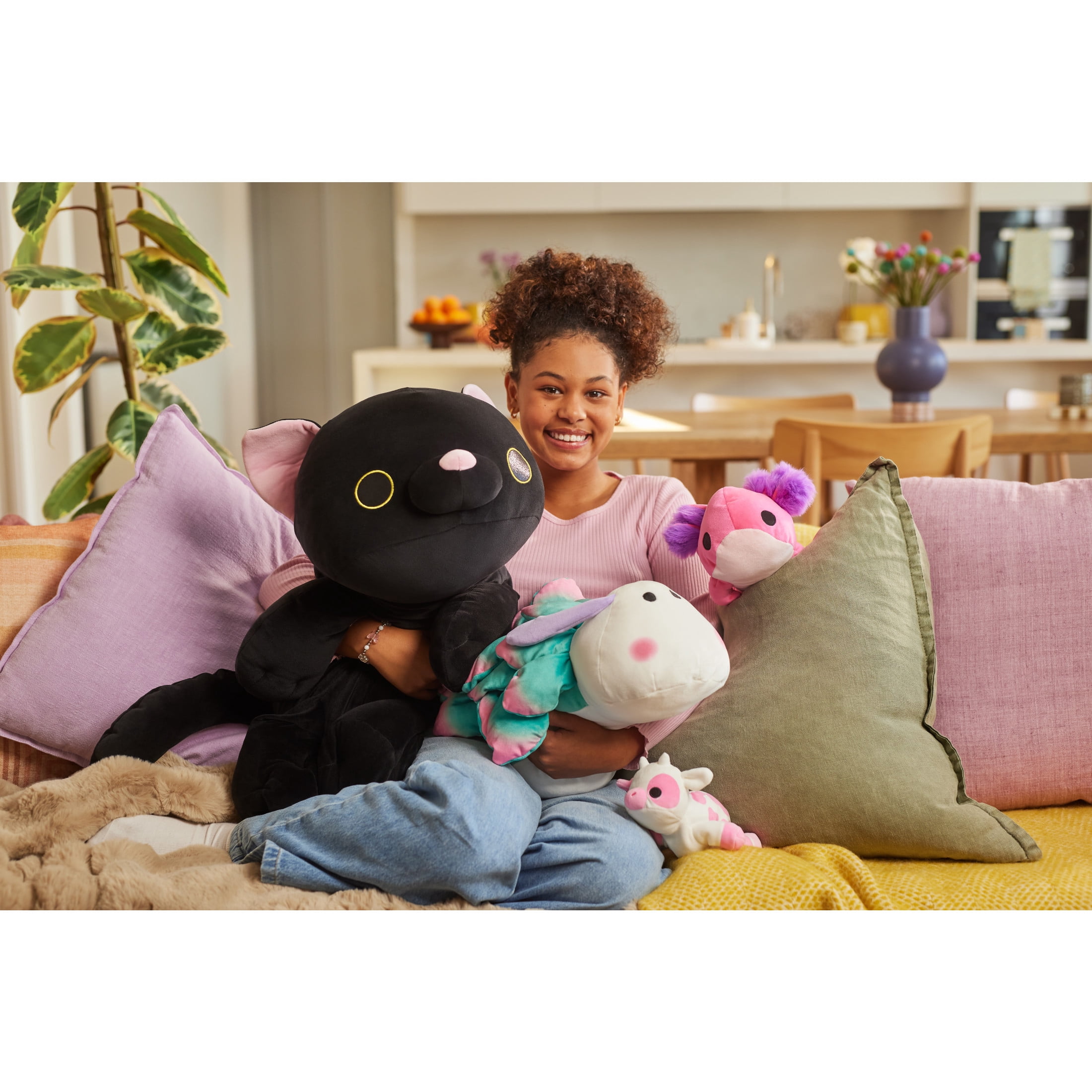 Hug A Lumps (Moyen) Graham de ZURU , Peluche lestée câline et spongieuse