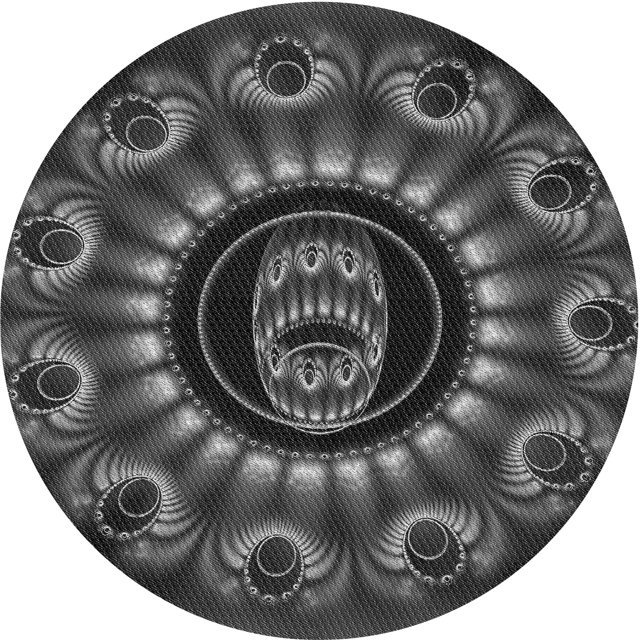 Ahgly Company Tapis d'Intérieur Lavables à la Machine, Ronds, Noirs, 5' Ronds