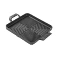 thumbnail image 1 of Lipstore Cast Iron Square Grill Pan Barbecue Grill Plate for Indoor Outdoor BBQ Steak 22x22cm, 1 of 8