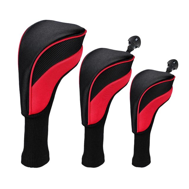 Housse de Golf Durable 3s Long Cou 400cc Couvre-Chef Garde Rouge