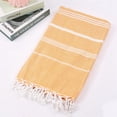 thumbnail image 3 of Serviette de Plage Turque Pure Anti-Sable à Pompons pour Adultes - Châle Extérieur Idéal, Serviette de Sauna Rayée pour Confort et Polyvalence, 3 of 6