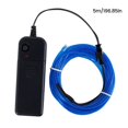 thumbnail image 3 of 10Pcs EL Wire Neon Light 16.4ft Flexible Glowing Neon String Lights Battery Operated LED Wire Lights 3 Lighting Modes Waterproof, 3 of 8