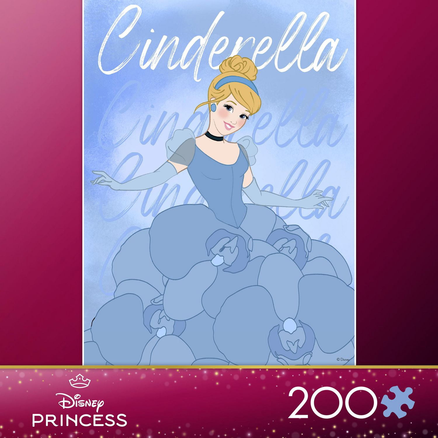 Ceaco Disney Princess Cinderella 200-Piece Interlocking Jigsaw Puzzle for Children Ages 8+