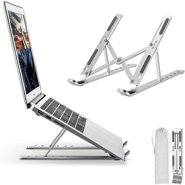 PENGXIANG Adjustable Laptop Stand Computer Stand for Laptop Portable Laptop Holder Foldable Notebook Stand Desktop Ergonomic Laptop Rise