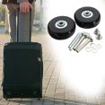 thumbnail image 4 of Youkk Enhanced Performance 2Pcs Rubber Luggage Suitcase Wheels Replacement 43mm Thickness 18mm 1Set, 4 of 6