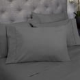 thumbnail image 1 of Sweet Home Collection 6 Piece Bed Sheets 1500 Thread Count Fine Microfiber Deep Pocket Set - EXTRA PILLOW CASES, VALUE, Twin XL, Gray, 4, 1 of 2