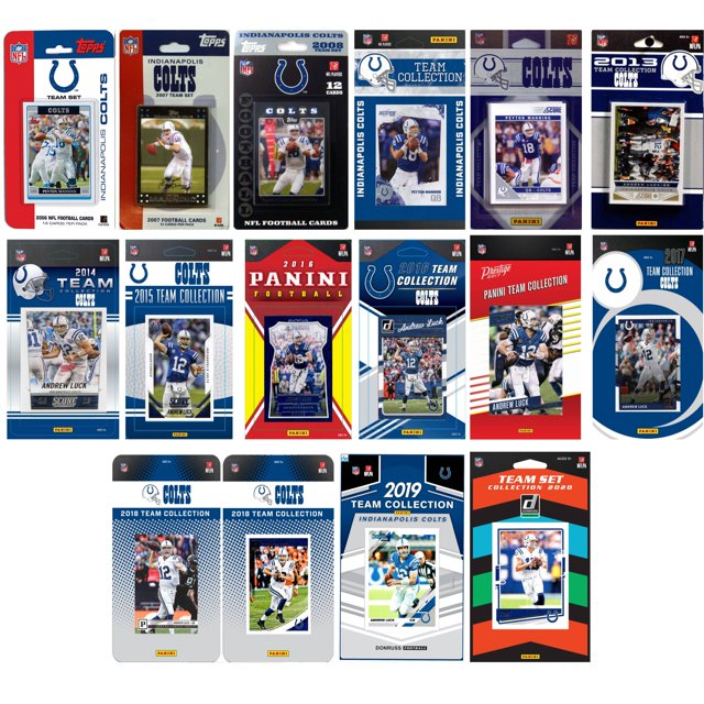 NFL Indianapolis Colts 16 Different Licensed Trading Card Team Sets