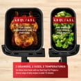 thumbnail image 4 of T-fal Friteuse à Air Chaud Double TTG, 11,6 Pintes, 7 Programmes de Cuisson en 1, Friteuse à Air à Panier Double, Friteuse à Air, extra Croustillant, Rôtir, Cuire, Réchauffer, Déshydrater, mode Synchronisation, Composants Allant au Lave-Vaisselle, Noir, 4 of 9
