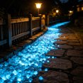 thumbnail image 4 of Galets de Jardin Lumineux, Résine Multicolore en Forme de Goutte Stones, Décor Imperméable pour Allée Extérieure et Plate-Bande, Accents Phosphorescents Absorbant la Lumière, 200 g, 4 of 5