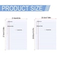 thumbnail image 2 of LAILLSH 2026 New Arrival Notebook A5 200 Sheets Colored Loose Paper 8" X 11" College Ruled Lined 3 Hole Punched Notebook Filler Paper For 3 Ring School (Aesthetic Color), 2 of 5