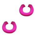 thumbnail image 1 of Thinsony Acrylic Fibers Made Toilet Mat Removable And Fits Most Toilets U Shape Rose Red 2Set, 1 of 6