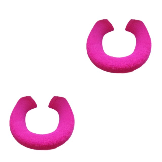 Thinsony Acrylic Fibers Made Toilet Mat Removable And Fits Most Toilets U Shape Rose Red 2Set