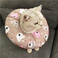 thumbnail image 4 of Collier Anti-Morsure pour Animaux Collier Circulaire Elizabeth Col Réglable Coton Imperméable Cône E-Collier pour Chat et Chien, 4 of 6