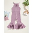 thumbnail image 4 of Faithtur Combinaison Sans Manches pour Bébé Fille, Pantalon Évasé Long d'Été pour Fête Décontractée, 4 of 8