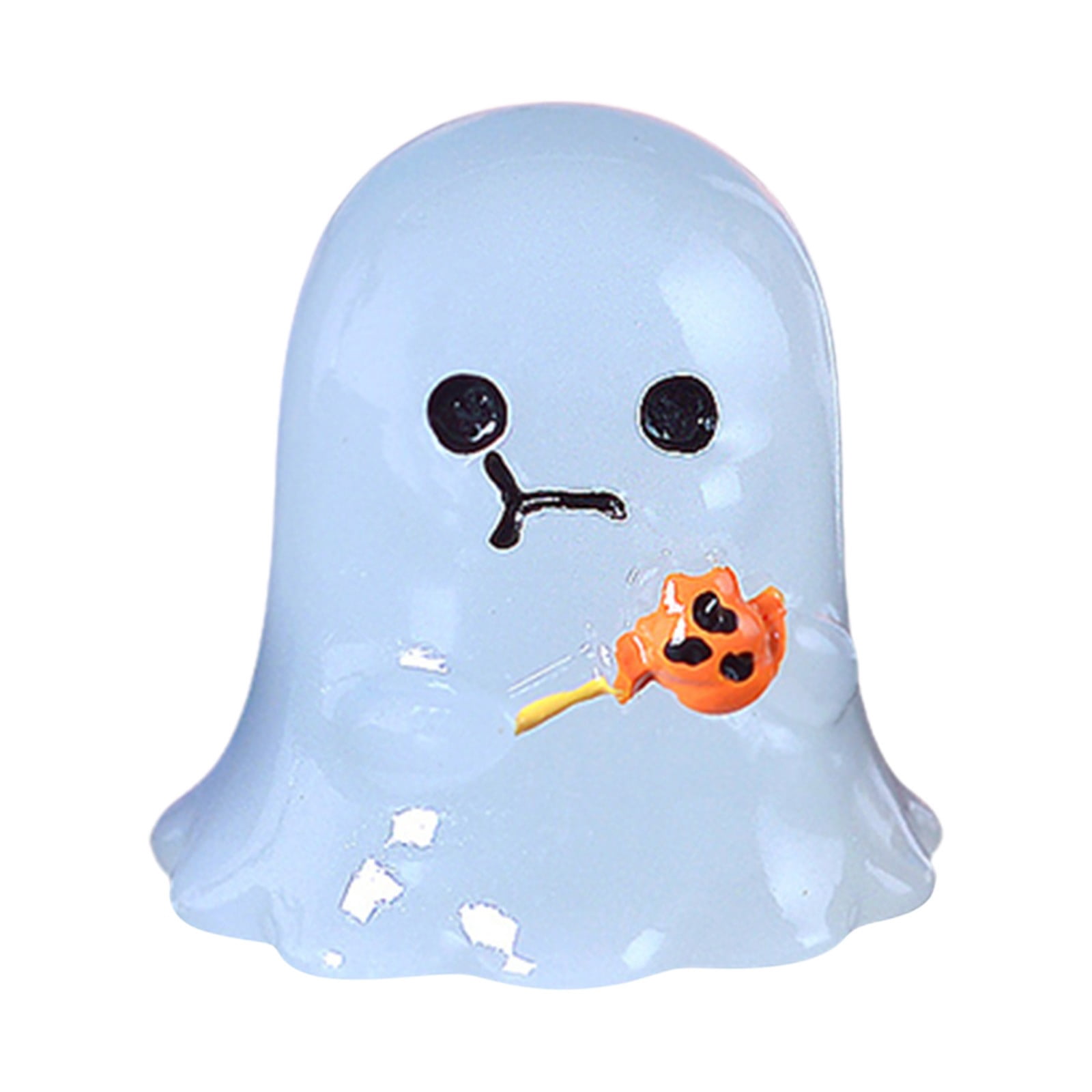 Lot De 30 Figurines Lumineuses Halloween – Résine Phosphorescente – Citrouille, Fantômes