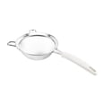 thumbnail image 1 of Stainless Steel Double-Layer Flour Sifter with 30-Mesh Screen, Reinforced Handle for Baking and Cooking, U-Shaped Hook for Storage, 1 of 9