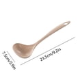 thumbnail image 3 of Kitchen Spatula, EDHITNR Non-Stick High Heat Resistant Soup Ladle, Food Grade Plastic Cooking Spoon for Stir Fry Easy Clean, Yellow, 3 of 6