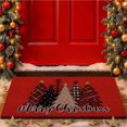 thumbnail image 1 of Feltree Christmas Themed Non-Slip Floor Mat 23.62x34.54 Inch Easy to Clean Decorative Rug for Holiday Bathroom Kitchen Doorway, 1 of 8