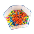 thumbnail image 4 of 1pc Playpen Ball Pool Net Foldable Ball Pool Tent Ocean Balls Fence Ball Pit Playpen (Blue), 4 of 5
