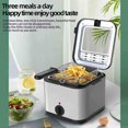 thumbnail image 2 of Aoresac Friteuse Profonde en Acier Inoxydable avec Panier 2,5 Litres d'Huile/1000, 2 of 8