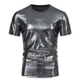 thumbnail image 2 of LUOGENLI T-shirts pour Homme pour Hommes Mode Masculine Tendance Fête Scène Brillant à Manches Courtes Col Rond T-Shirt pour Homme T-shirts pour Hommes T-shirts Graphiques Fête de la Saint-Patrick Gris m, 2 of 5
