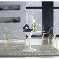 thumbnail image 2 of Modway Casper 18.5" Modern Plastic Dining Armchair, Yellow Finish, 2 of 5