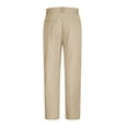thumbnail image 4 of cllios Cotton Linen Pants for Men Pleated Front Trouser Straight Leg Suit Trousers Basic Solid Color Office Trouser Lightweight Business Casual Formal Pants, 4 of 5